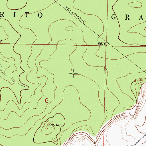 Topographic Map of El Rito, NM