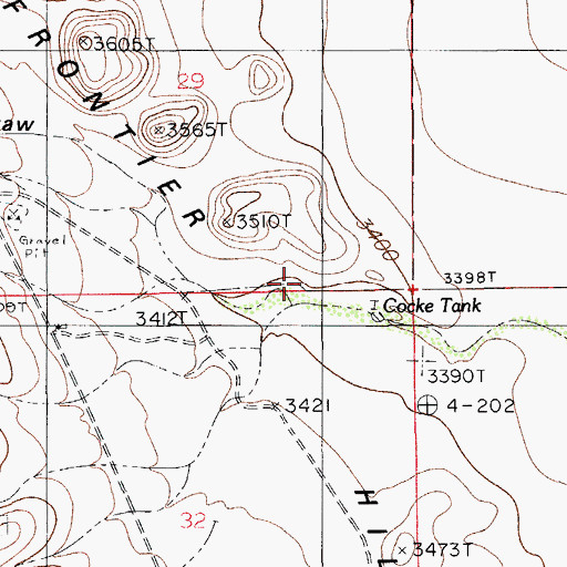 Topographic Map of Elbow Draw, NM
