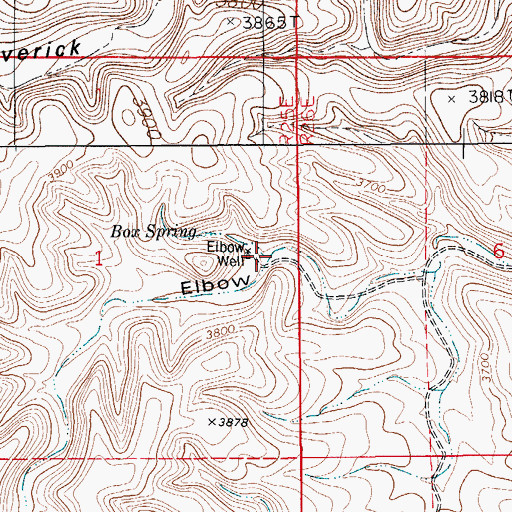 Topographic Map of Elbow Well, NM
