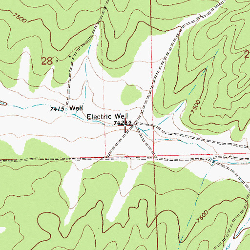 Topographic Map of Electric Well, NM