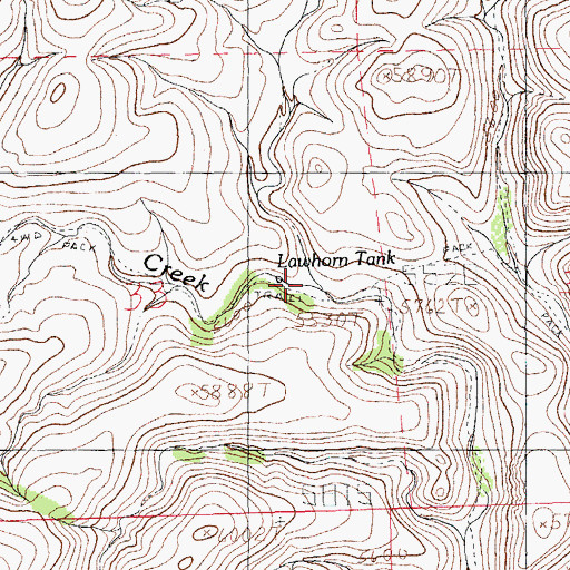 Topographic Map of Elephant Butte Canyon, NM