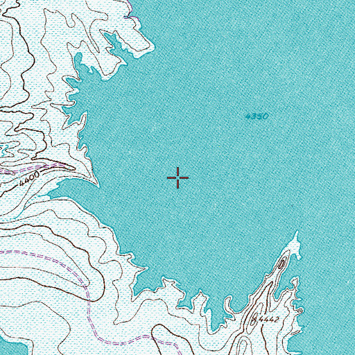 Topographic Map of Elephant Butte Reservoir, NM
