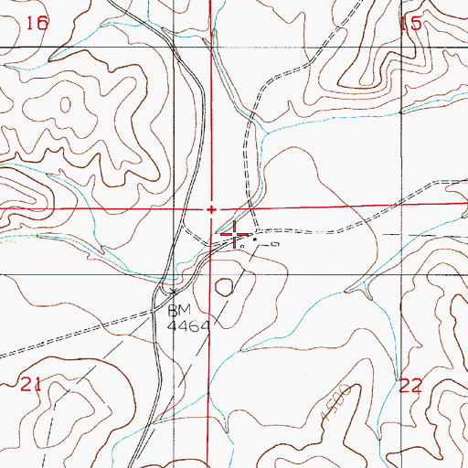 Topographic Map of Elevenmile Ranch, NM