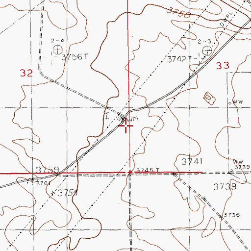 Topographic Map of Eller Well, NM