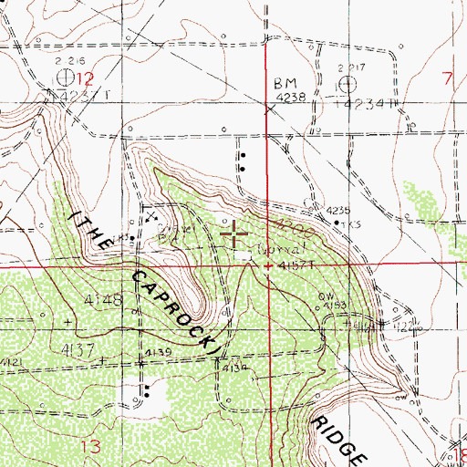 Topographic Map of Emsay Windmill, NM