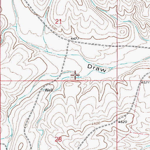 Topographic Map of Encino Draw, NM