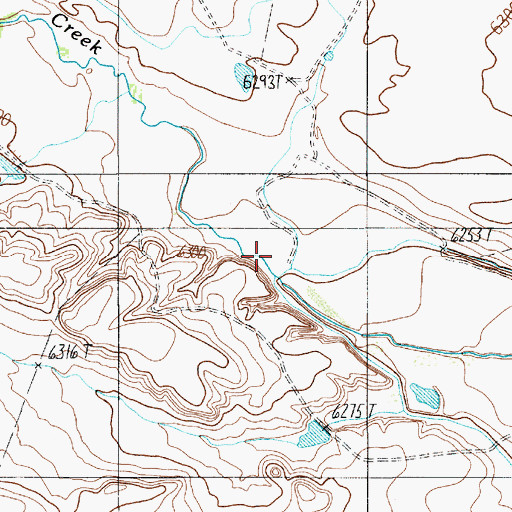 Topographic Map of Encinosa Creek, NM