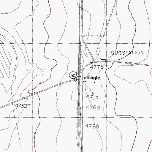 Topographic Map of Engle, NM