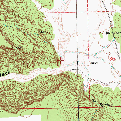 Topographic Map of Oak Spring Valley, AZ
