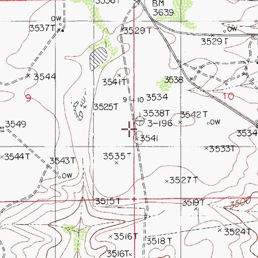 Topographic Map of Fade Away Ridge, NM