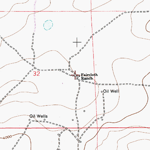 Topographic Map of Faircloth Ranch, NM