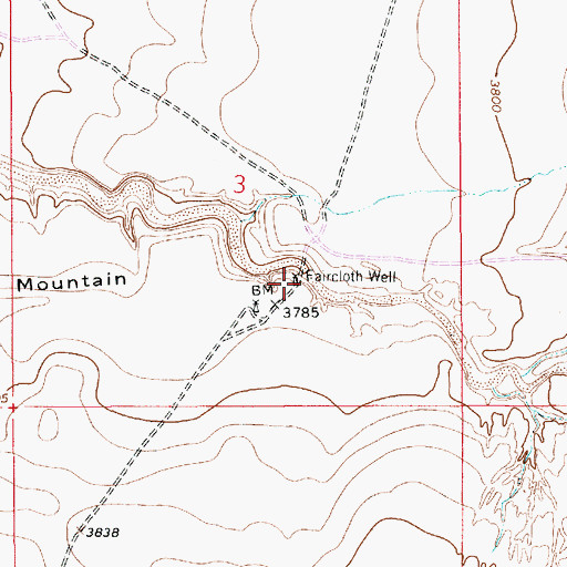 Topographic Map of Faircloth Well, NM