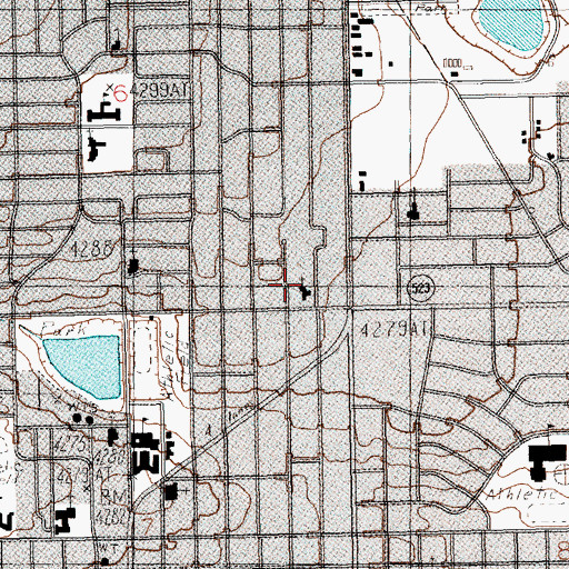 Topographic Map of Fairview Church, NM