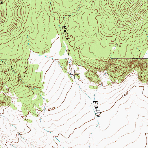Topographic Map of Falls Canyon, NM