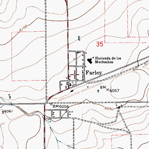 Topographic Map of Farley, NM