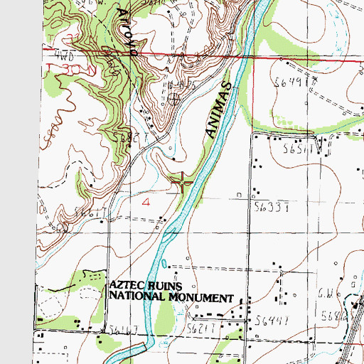 Topographic Map of Farmer Arroyo, NM