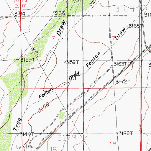 Topographic Map of Fenton Draw, NM