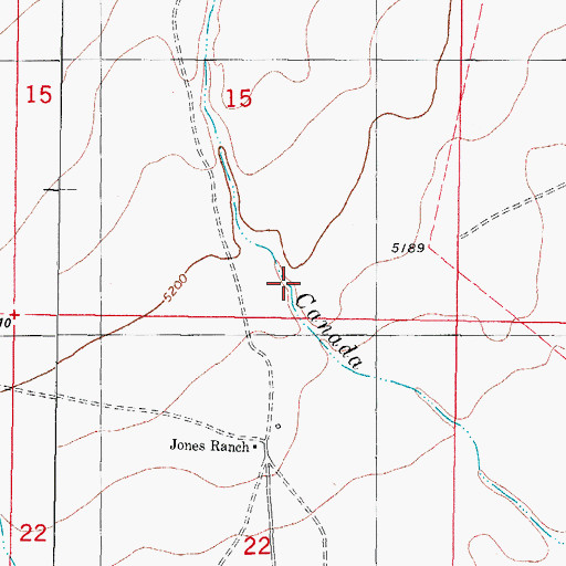 Topographic Map of Fernandez Tank, NM