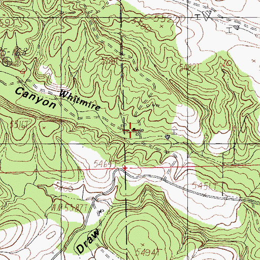 Topographic Map of Field Ranch, NM