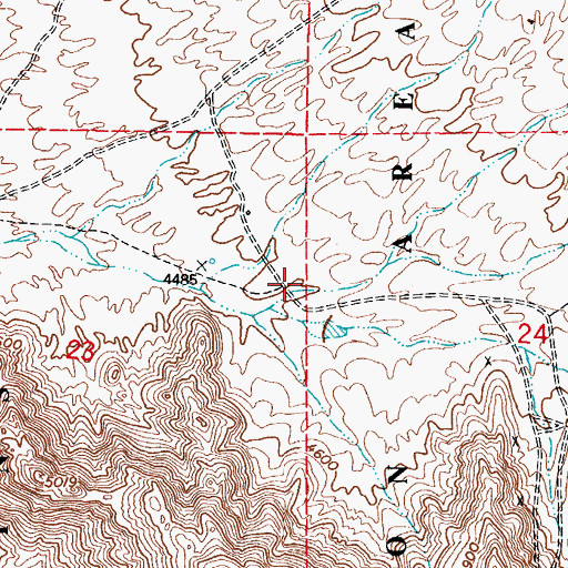 Topographic Map of Finley Canyon, NM