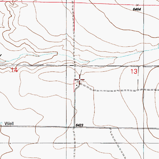 Topographic Map of Fisher Ranch, NM
