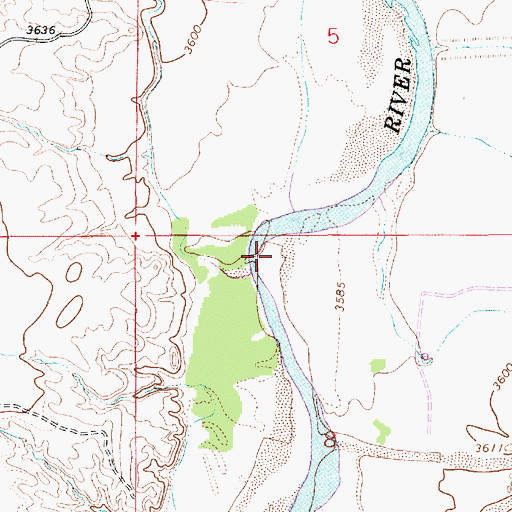 Topographic Map of Fivemile Draw, NM