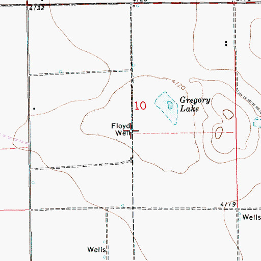 Topographic Map of Floyd Well, NM