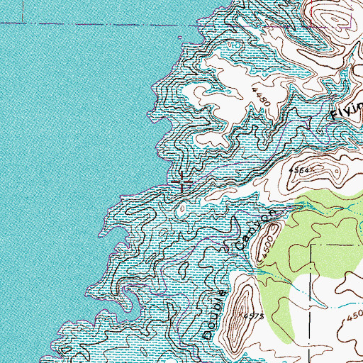Topographic Map of Flying Eagle Canyon, NM