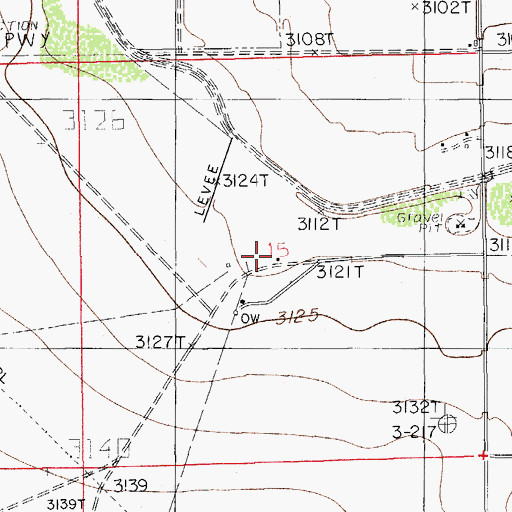 Topographic Map of Forehand Ranch, NM