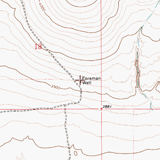 Topographic Map of Foreman Well, NM