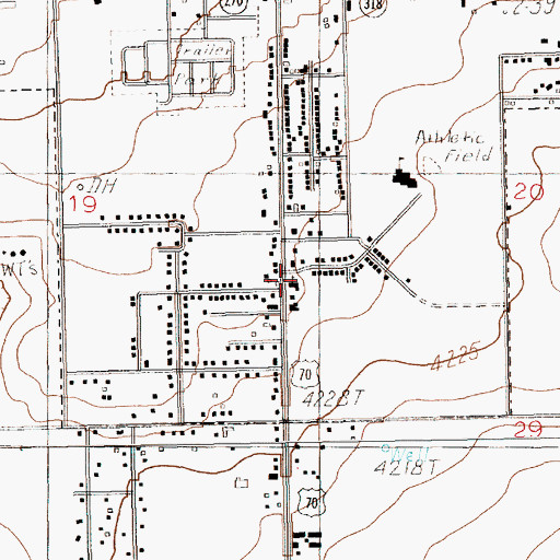 Topographic Map of Forest Heights Church, NM
