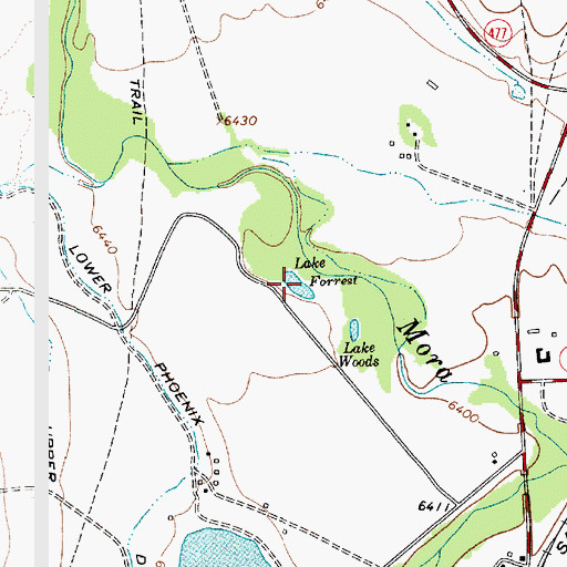 Topographic Map of Lake Forrest, NM
