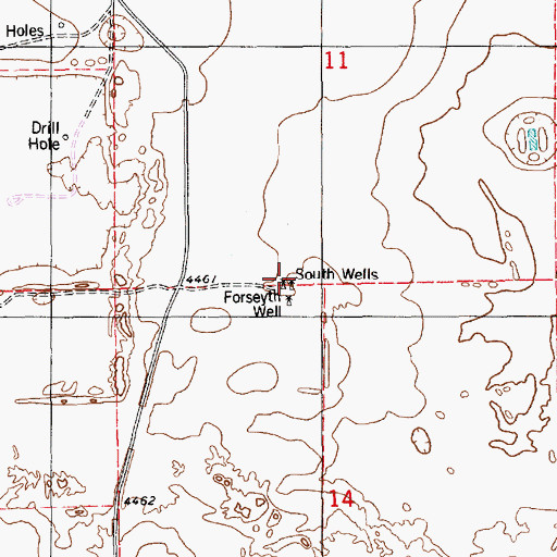 Topographic Map of Forseyth Well, NM