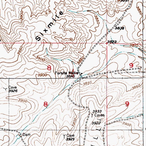 Topographic Map of Forsite Well, NM