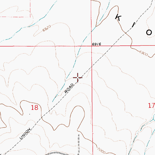 Topographic Map of Fort Union Road, NM