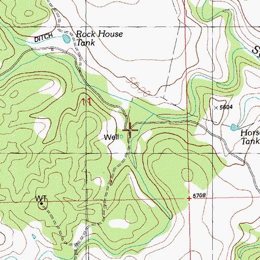 Topographic Map of Foster Draw, NM