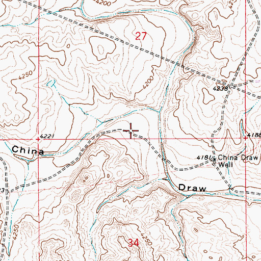 Topographic Map of Fourmile Draw, NM