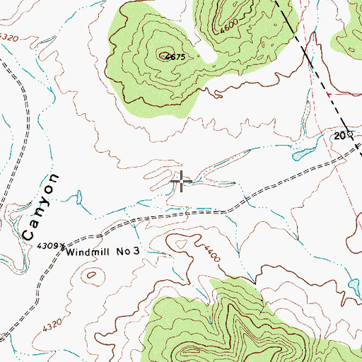 Topographic Map of Fowl Canyon, NM