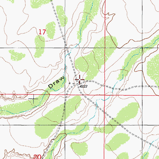 Topographic Map of Frazier Well, NM