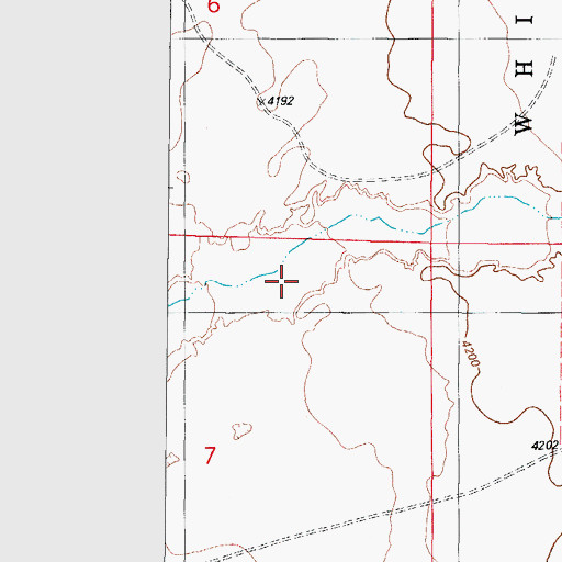 Topographic Map of French Spring, NM