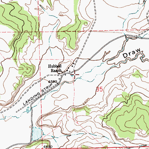 Topographic Map of Frenches Draw, NM