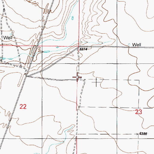 Topographic Map of Fronabarger Ranch, NM