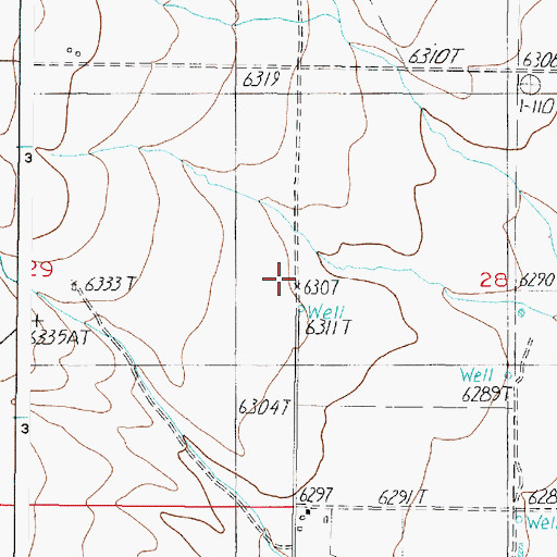 Topographic Map of Frontier Church, NM
