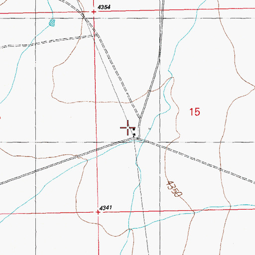 Topographic Map of Fuller Ranch, NM
