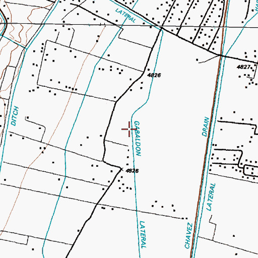 Topographic Map of Gabaldon Lateral, NM