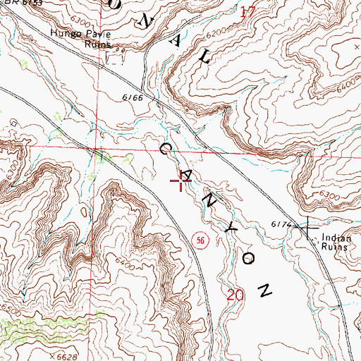Topographic Map of Gallo Wash, NM