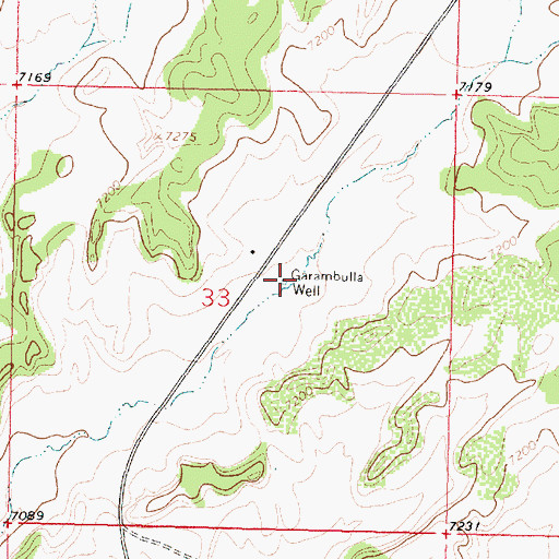 Topographic Map of Garambulla Well, NM