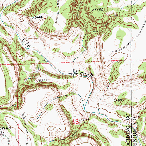 Topographic Map of Garcia Creek, NM