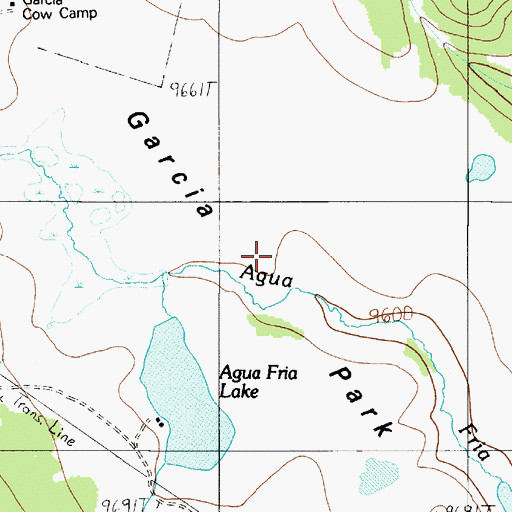 Topographic Map of Garcia Park, NM