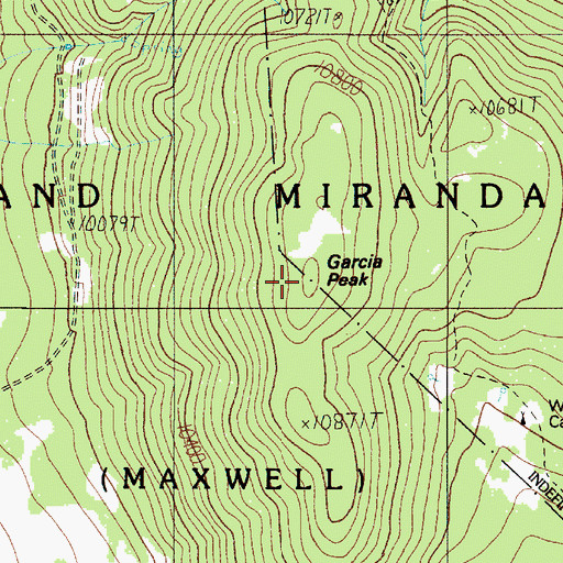 Topographic Map of Garcia Peak, NM